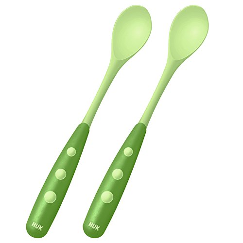 NUK 10255053 – EASY LEARNING Fütterlöffel, abgerundete Ränder, extralanger Anti-Rutsch-Griff, 2 Stück, BPA-frei, Farbe nicht frei wählbar - 2