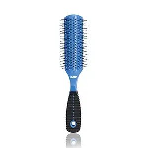 Kaiv Hair Brush Flat In Blue Color with Black Rubber Grip