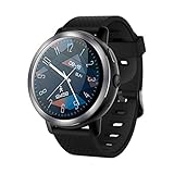 Webla Big Memory Milliampere Megapixel Smart Uhr Grau Lemfo Lem8 Smart Uhr Bluetooth 4G WiFi Herzfrequenz-Kamera für Android Ios (Grau)