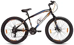 Roadster Bike Studio Presents Hero Sprint Monk 17 Steel Frame 26T 21 Speed Dual Disk Mountain Bike for Men and Women (14+ Years)
