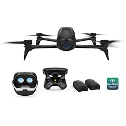 Parrot - Pack Drone Quadricoptère Bebop 2 Power + Lunette FPV + Skycontroller 2 - Noir