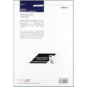 Manual. Reproducción y archivo  (MF0971_1: Transversal). Certificados de profesionalidad (Fpe Formacion Empleo (cep))