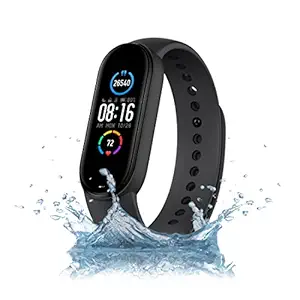 Mi Smart Band 5  India's No. 1 Fitness Band, 1.1-inch AMOLED Color Display, Magnetic Charging, 2 Weeks Battery Life, Personal Activity Intelligence (PAI), Women's Health Tracking