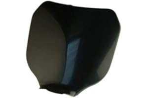 TUN'R TETE DE FOURCHE MOTO/CYCLO PLAQUE NUMERO TYPE CROSS NOIR AVEC FIXATION