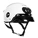 Produktbild GWJ Action-Und Videokamera-Sport Kamera Helm 2K Bluetooth-Lautsprecher Mit Kamera Für Video-Und Foto Aufzeichnung Geeignetes Motorrad, Fahrrad, Skateboard, Extremsport,White,L59cm60cm