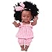 Produktbild Dapei Kinder Spielzeug Black Girl Dolls Afroamerikaner AktualisiertPlay Dolls Lebensechte 36 cm Baby Play Dolls Kinder Geschenk