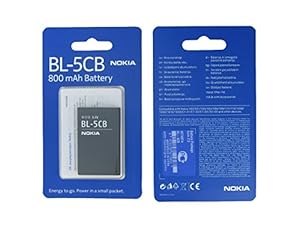 Genuine Nokia BL-5CB Battery - Retail Packed: Amazon.co.uk: Electronics