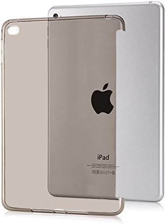 iPad Air 2 Case, iMucc [Smart cover Compatible] [Keyboard Compatible]Soft TPU Back Case Cover Perfect Fit with Apple iPad Air 2(iPad 6)Smart Cover Release 2015 (Black)