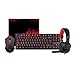 Price comparison product image Redragon K552-BB-UK RED RGB Backlit Mechanical Gaming Keyboard, Gaming Mouse, Gaming Mouse Pad and Gaming Headset ALL Inclusive Value Combo Bundle (UK-Layout)