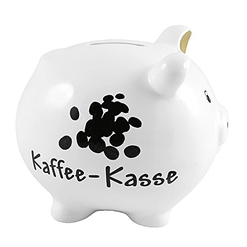 Sparschwein Kaffee-Kasse weiß