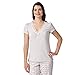 Rjr.John Rocha Womens Designer Grey Lace V Neck Pyjama Top 10