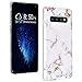 Produktbild Galaxy S10 Plus Hülle Blumen, Handyhülle Galaxy S10 Plus Marmor Dünn Weich Silikon Hülle Slim TPU Bumper Case Cover Stossfeste Handytasche Soft Schutzhülle Schale Handycase für Samsung Galaxy S10 Plus
