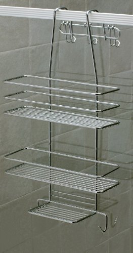 Euroshowers Duschregal Satina mit 3 Böden rostfrei aus Chrom 586-90