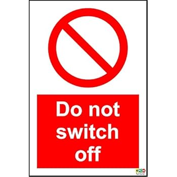 6 x Do Not Unplug labels for electrical sockets. Set of 6 Self adhesive stickers, each sticker ...