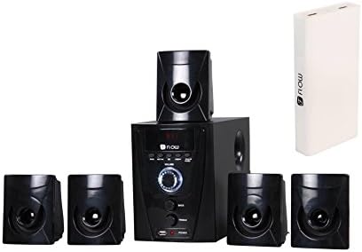 Flow Flash Bluetooth 5.1 Multimedia Speaker System with Power 13000mAh Power Bank (Black)
