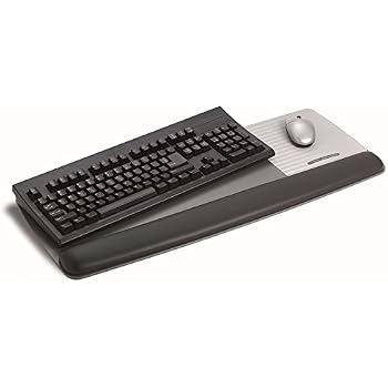 3M Gel-Handgelenkauflage – 45,7 Cm, Schwarzes Kunstleder, Antimikrobiell, Für Ergonomische Entlastung