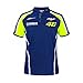 Produktbild VR46 Valentino Rossi 46 Yamaha Rennsport Polohemd Herren - blau/gelb - blau, gelb, M