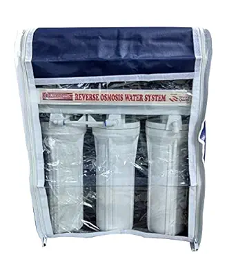 Aqua Purple RO Plastic Open flow under sink model Reverse Osmosis (RO) Water Purifier Cover -Blue Grey, Standard Size
