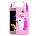 Produktbild Samsung Galaxy J7 2017 DUOS Hülle Silikon Einhorn 3D, Samsung Galaxy J7 2017 DUOS Handyhülle Ultra slim Weich TPU Bumper Schutzhülle für Samsung J730 Galaxy J7 2017 DUOS Stoßfest Handytasche, Roségold