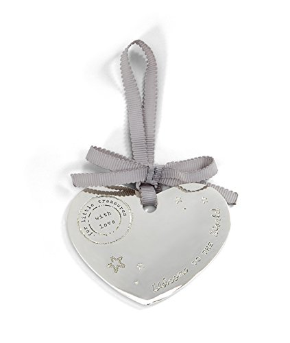 Mamas & Papas Welcome to the World Silver Plated Hanging Heart