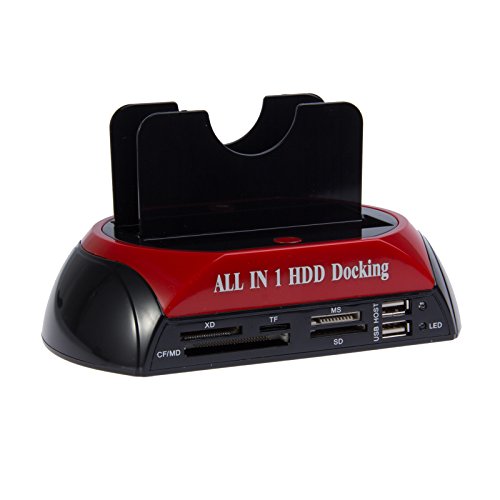 LemonBest® All in one 2.5" 3.5" SATA/IDE HDD 2-Dock Docking Station e-SATA Hub