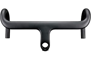 Alfa Pasca Nuevo manillar de carbono con vástago UD Matt No Logo Manillar de carbono negro bicicleta de carretera OD2 28,6/31,8mm 420 * 100mm