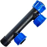 RIEGOPRO Collecting Te 1" Female Thread Swivel to facilitate the installation of irrigation solenoid valves. 1, 2, 3 and 4 Ou
