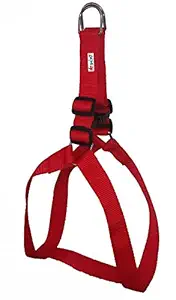 Petshop7 Nylon Dog Harness 1 Inch - Red (Chest Size : 24-29 Inch) - Medium