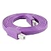 Produktbild sourcingmap® 1,5 M USB 2,0 A Stecker auf B Stecker Printer Scanner Kabel flaches Kabel Lila