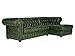 Produktbild massivum Sofa Chesterfield 275x80x165 cm Echtleder grün