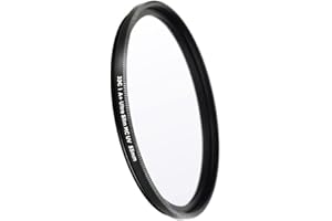 JJC Filtro UV de 55 mm, ultra delgado, multicapa, protección ultravioleta, filtro para lente Sony Nikon DSLR con rosca de 55 mm