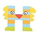 Tatiri Crazy Bird Letter H (Orange/Blue)