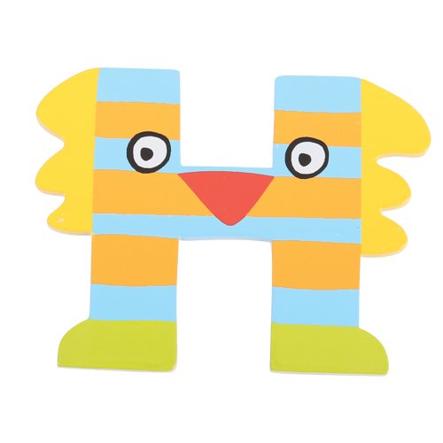 Tatiri Crazy Bird Letter H (Orange/Blue)