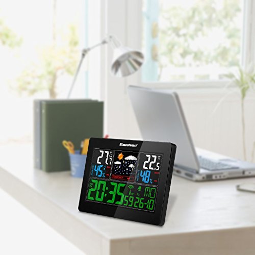 Funkwetterstation Wetterprognose Temperatur Luftfeuchtigkeit Wettervorhersage Mit Außensensor - 9