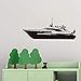 Produktbild Große Motorboot Yacht Wandaufkleber Jungen Zimmer Wand Dekorative Vinyl Aushöhlen Wandbild 108X43 Cm