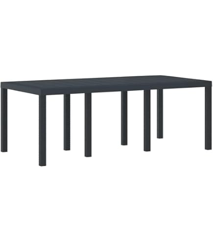 vidaXL Tuintafel - 110x55x35 cm - Staal - Antraciet - Salontafel - Tuintafel