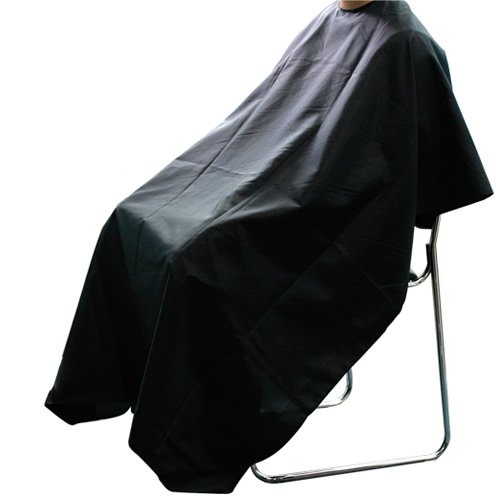 Jazooli Professional Hairdressing Salon Cutting Barbers Gown Cape Cover - Black