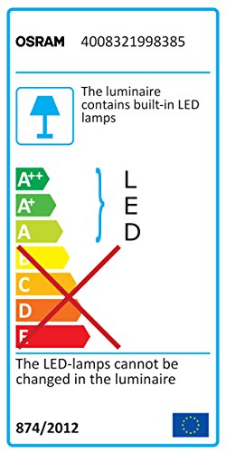 OSRAM LED-Spot /Noxlite / Außenlampe / Außenstrahler 60° schwenkbar und 70 ° kippbar /Bewegungsmelder / Dämmerungssensor / weiß / kaltweiß – 6000K - 2