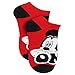 Produktbild Mickey and Minnie Mouse 6 Pack Socks (9-11 Womens (Shoe: 4-10), Mickey Red/Grey)