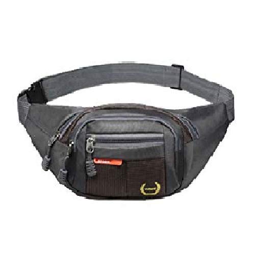 Qisiewell Borsa da palestra alla moda, per escursionismo, sportiva, cintura, 3 scomparti, chiusura lampo, cinghia regolabile, uomo/donna (colori al laser/mimetico)