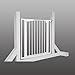 PawHut Pet Safety Gate Dog Cat Fence Child Baby Kids Protection Barrier Steel Adjustable (92H x 73.6-119.3W (cm))