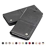 original apple iphone 5s case leder schwarz ✅ INKL. GELD- & KARTENFÄCHER: Diese Leder Hülle zum Klappen wurde aus italienisch gegerbtem Kalbsleder hergestellt. Die Kartenfächer & das versteckte Geldfach ersetzten problemlos ein Portemonnaie