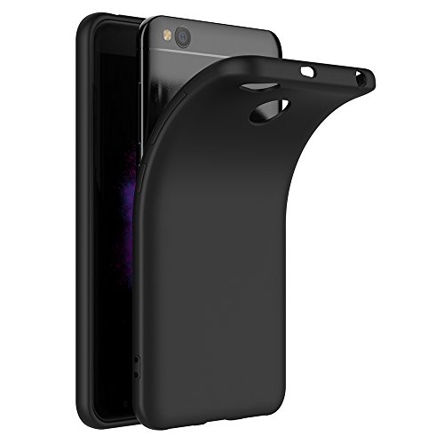 Funda Xiaomi Redmi 4X  AICEK Negro Silicona Fundas para Redmi 4X Carcasa Xiaomi Redmi 4X Negro Silicona Funda Case