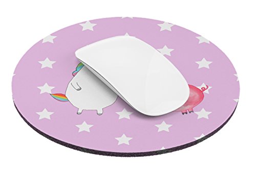 Mr. & Mrs. Panda Mauspad rund Einhorn + Schweinhorn – 100% handmade in Norddeutschland – Einhörner, Unicorn, Einhorn, Freundschaft, Schweinhorn, Schwein, Freundin, Schweinchen Mouse Pad rund, Mousepad, Computer, PC, Kreis, Mauspad, Maus, Geschenk, Druck, Schenken, Motiv, Arbeitszimmer, Arbeit, Büro Einhörner, Unicorn, Einhorn, Freundschaft, Schweinhorn, Schwein, Freundin, Schweinchen - 2