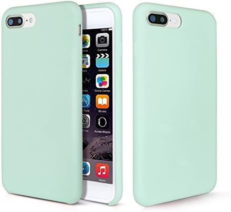 Fuleadture iPhone 8 Plus Case, Liquid Silicone Rubber iPhone 7 Plus 8 Plus cover Slim Fit Anti-Scratch Shockproof Protective Case with Soft Microfiber Cloth Cushion for Apple iPhone 7 Plus 8 Plus