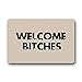 Produktbild KLing Fußmatte mit lustigem Welcome-Bitches-Motiv, rutschfest, für draußen, 40 x 60 cm