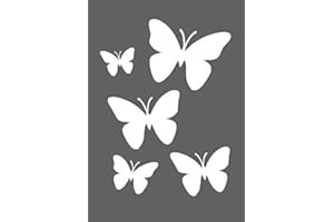 Butterflies Airbrush, Wall Art, Paint Stencil, Genuine Mylar Re Useable * New Thicker 190 Micron * by Cfsupplies