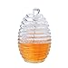 Produktbild Honigglas mit Schöpflöffel, Acryl Honigstab und Topf Glas Honig Halter bpa frei - 265ml