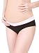 CharmLeaks Women's Maternity Underwear Cotton Knickers/Panties Nursing Briefs L Black/White