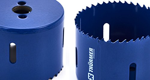 Thürmer Tools 19-64 MM + 2 ADAPTER LOCHSÄGE SATZ HSS-BI METALL CO8% 11 Stück. - 3